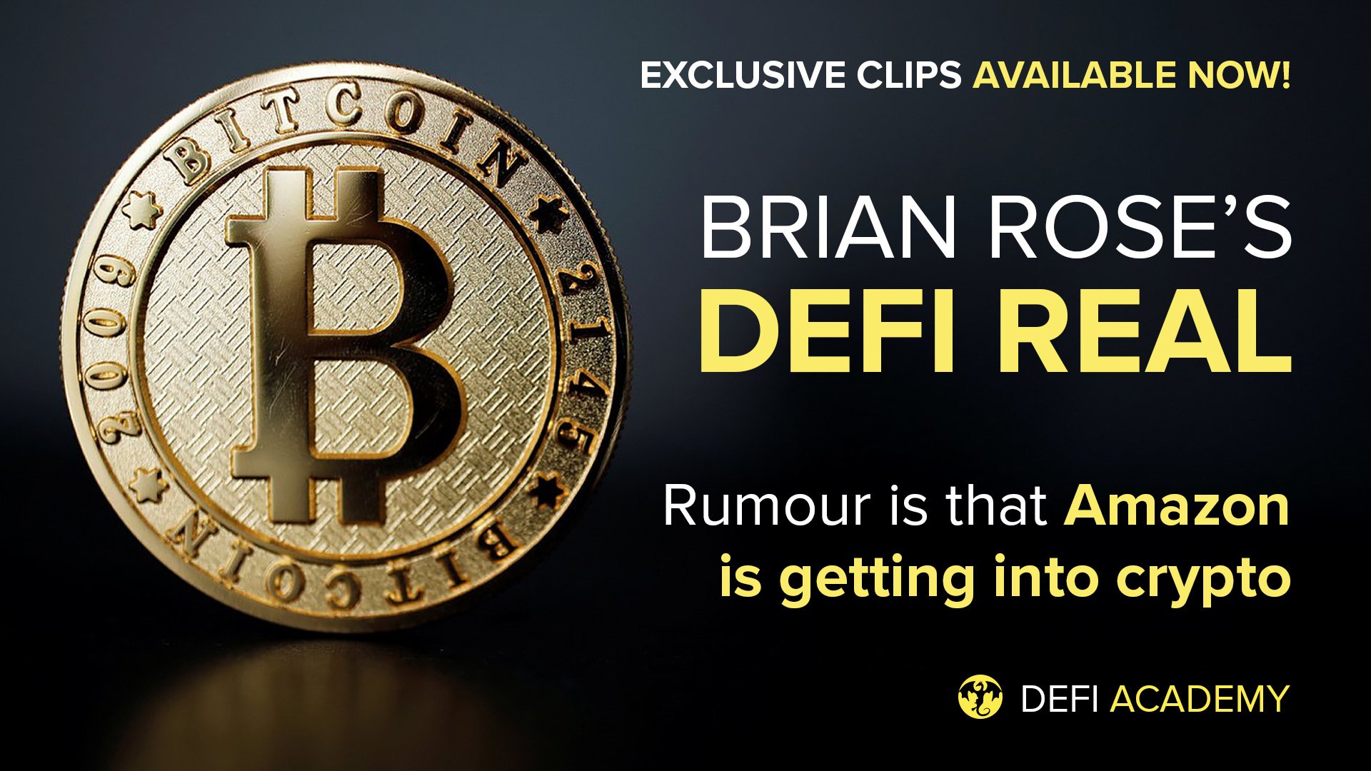 DeFi Real - Rumour Is Amazon Is Getting Into Crypto